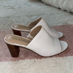 Via spiga leather mules